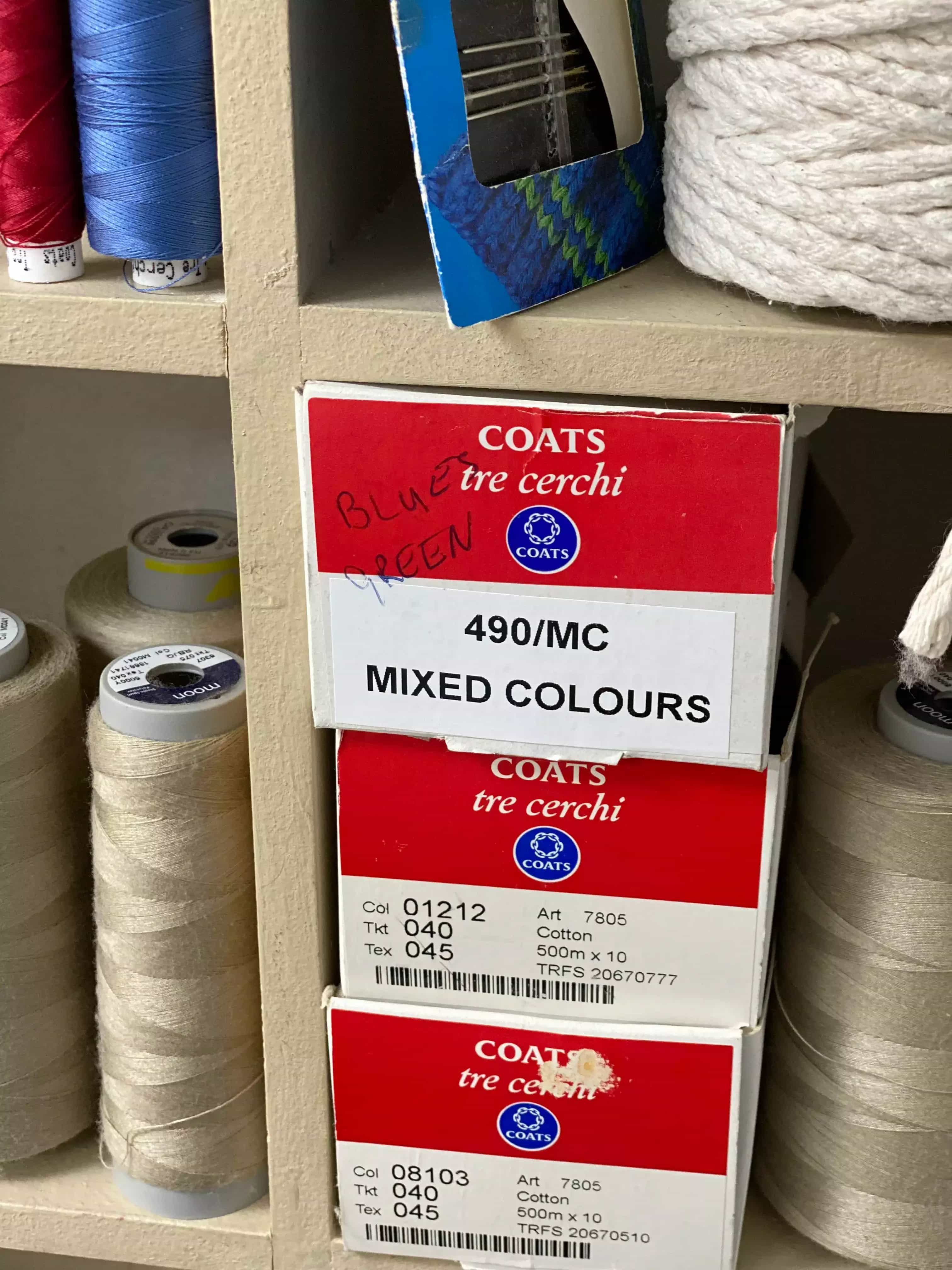 Spools of thread